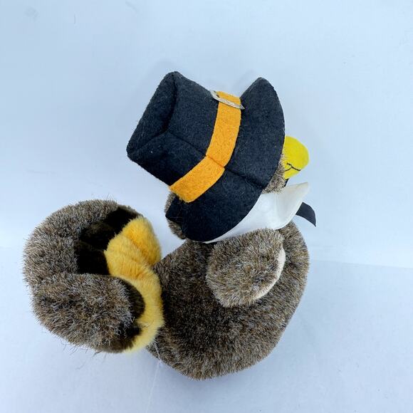 VTG People Pals Turkey 6" Thanksgiving Pilgrim LL Hat Plush Toy Stuffed Animals - Picture 2 of 7